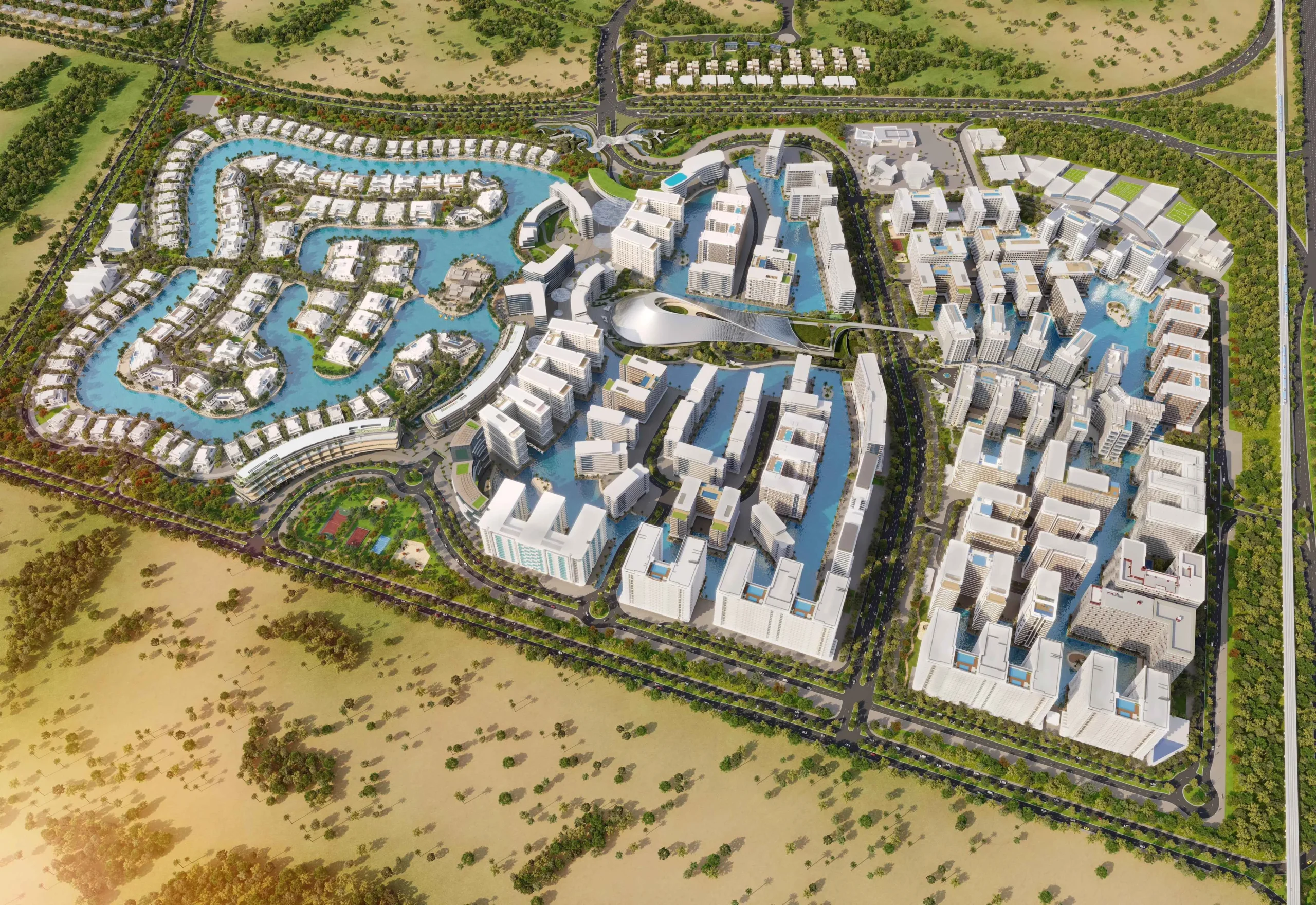 Azizi Venice Dubai South master plan